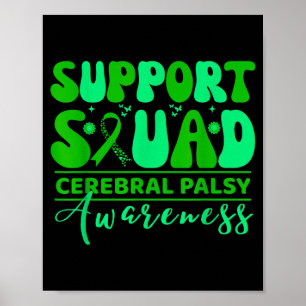 Cerebral pares CP-medvetenhet leende ansikte stöd Poster