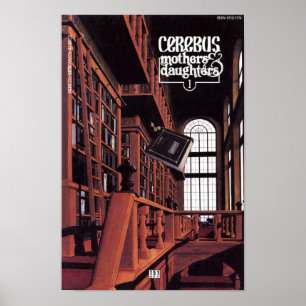 Cerebus utfärdar #151 täcker trycket poster