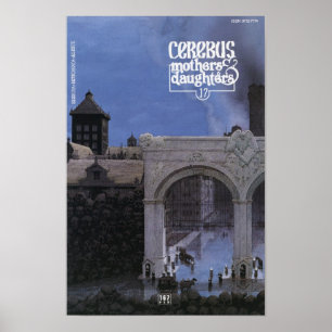 Cerebus utfärdar #167 täcker trycket poster