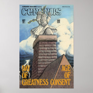 Cerebus utfärdar #67 täcker affischen poster