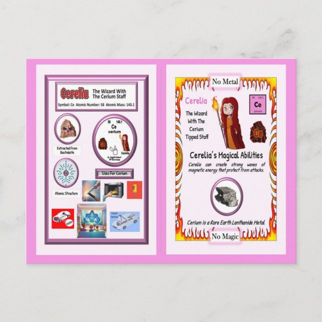 Cerelia - Cerium Trading Card Vykort (Framsida)