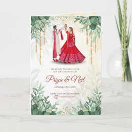 Ceremonalguide för indiska Bröllop Program