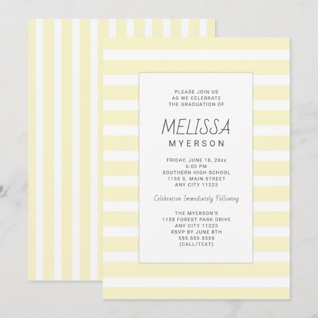 ceremoni i studenten och/eller inbjudningar till p (Fram/baksida)