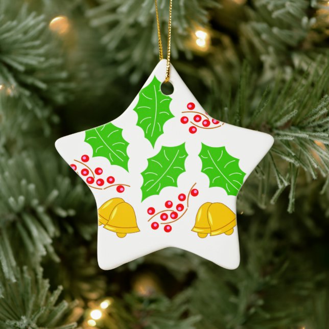 Ceremonia de Cerezo de Navidad Adorno Ceramic Orna Julgransprydnad Keramik (Träd)