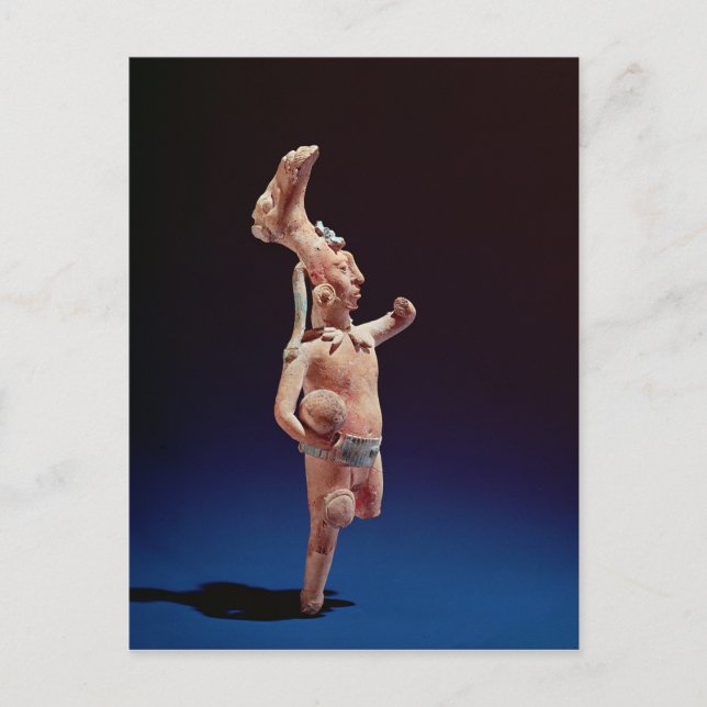 Ceremonial Ballplayer, Isle of Jaina, c.600 Vykort (Framsida)