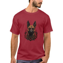 Ceremonial Belgium Malinois med Warrior Attire