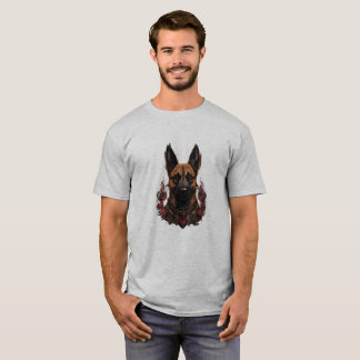 Ceremonial Belgium Malinois med Warrior Attire T Shirt
