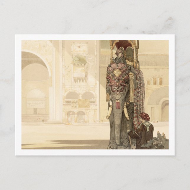 Ceremonial Elephant från "Jungle Bok" av Rud Vykort (Framsida)