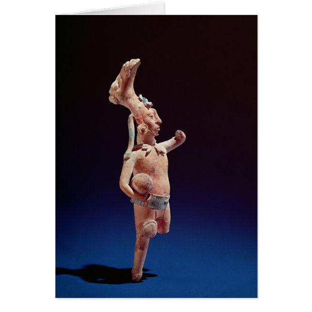 Ceremoniell basebollspelare, Isle av Jaina, c.600 Hälsningskort (Framsidan)