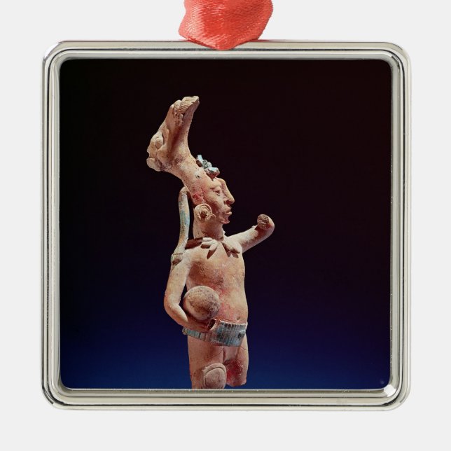 Ceremoniell basebollspelare, Isle av Jaina, c.600 Julgransprydnad Metall (Framsidan)