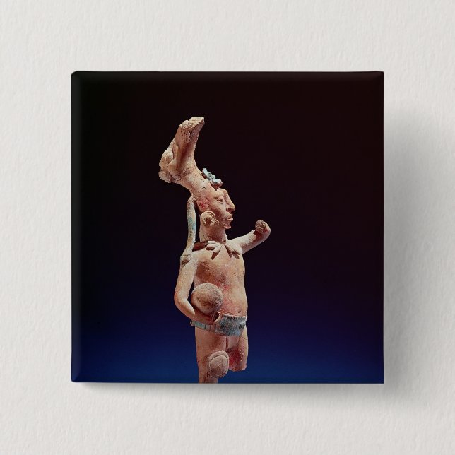 Ceremoniell basebollspelare, Isle av Jaina, c.600 Knapp (Framsida)