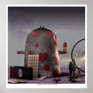 ceremoniella katter II ( katt nr 6 ) Poster