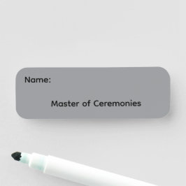 Ceremonimästare Magnetisk knapp Namnbricka