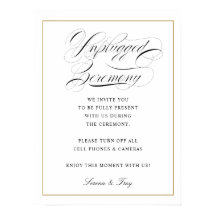 Ceremonin Bröllop för opluggat elegant-skript