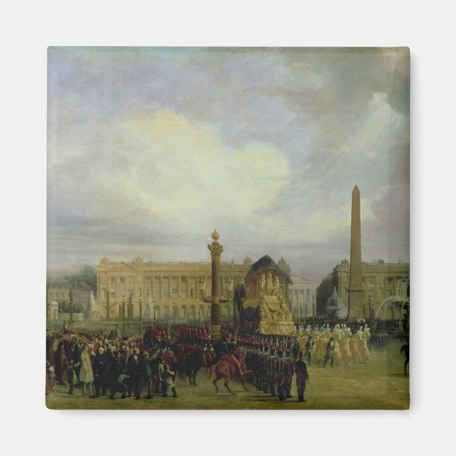 Ceremonin för Napoleons Ashes-återkomst Magnet (Framsidan)