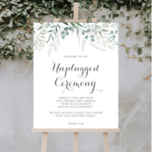 Ceremonin från den minimalistiska Greenery Eucalyp Poster