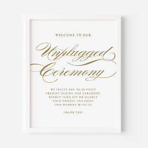 Ceremonin från guld för formell kalligrafi som int poster
