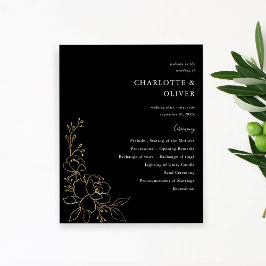 Ceremonin i Blommigten Bröllop vid budgetposten Gu Flygblad
