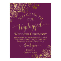 Ceremonin i magenta & Guld Snyggt, ej ansluten til