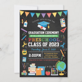 Ceremonin i Studenten vid den spanska gymnasieskol Inbjudningar