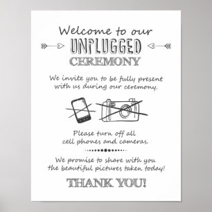 Ceremonin poster i bröllop utan pluggning