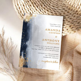 Ceremonisk inbjudan till marinen och Guld Bröllop