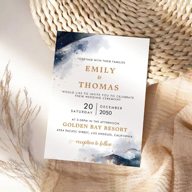 Ceremonisk inbjudan till marinen och Guld Bröllop (Skapare uppladdad)