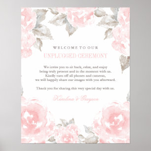 Ceremonisk Rosa Watercolor Ro Vintage Poster
