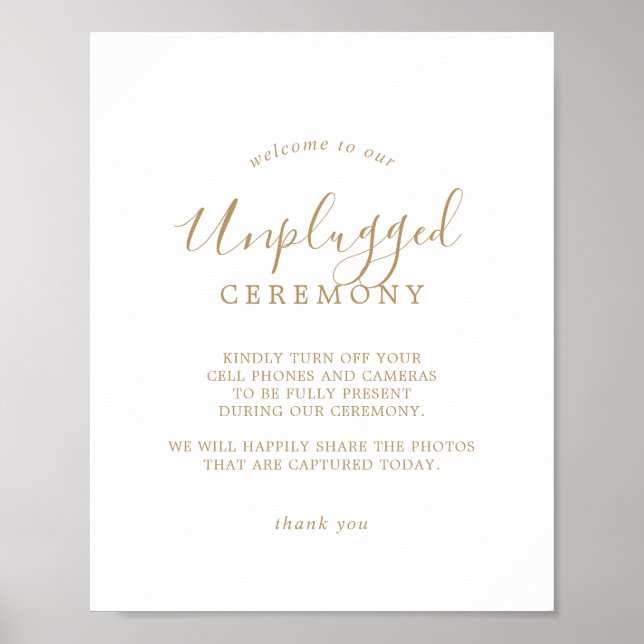 Ceremonisk signatur för opluggat Guld Poster (Framsidan)