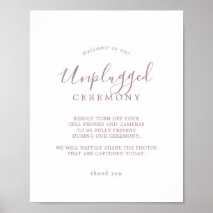 Ceremonisk signatur för opluggat Ro Guld Poster