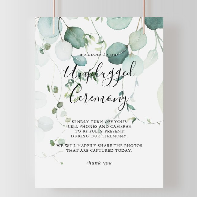 Ceremonisk signatur för sommartid Eucalyptus Unplu Poster (Skapare uppladdad)