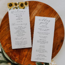 Ceremonisprogrammet Bröllop