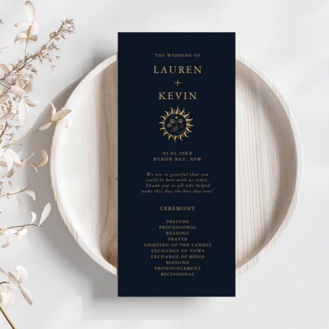 Ceremonisprogrammet Celestial Sol och Måne Bröllop (Skapare uppladdad)