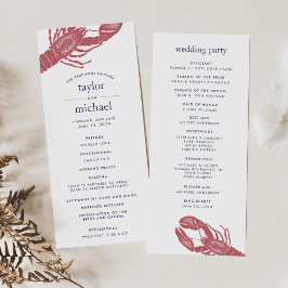 Ceremonisprogrammet Harborside Bröllop Program