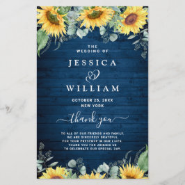 Ceremonistiskt program för solros Eucalyptus Bröll