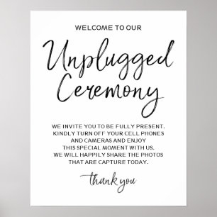 Ceremony 16 x 20-tecken utan anslutning poster