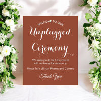 Ceremony Brown White Bröllop utan pluggning