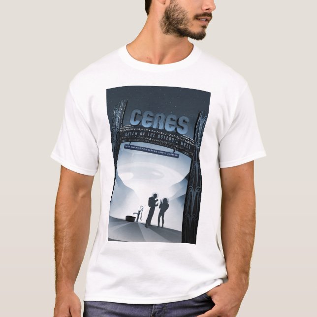 CERES Jupiter Asteroid Bälte NASA JPL Space Travel T Shirt (Framsida)