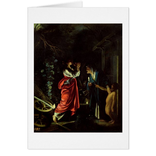 Ceres och Stellio (olja förkopprar på), Hälsningskort (Framsidan)