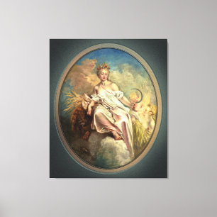 Ceres (sommaren) av Antoine Watteau Canvastryck