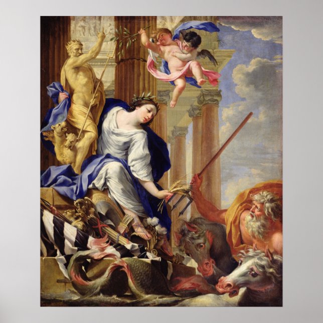 Ceres Vanquishing the Attributes of Krig Poster (Framsidan)