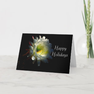 Cereus Kaktus blomma God jul Helgkort