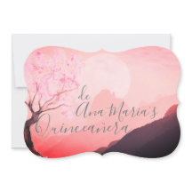 Cerezo japonés rosa y Definivamente brumosas