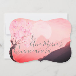 Cerezo japonés rosa y Definivamente brumosas Inbjudningar