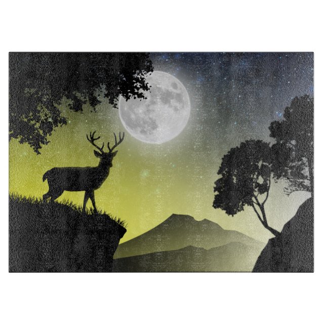 Cerf sous la lune jaune (Framsidan)