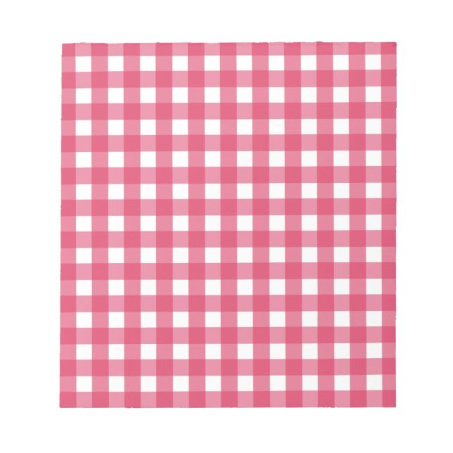 Cerise gingham anteckningsblock (Framsida)