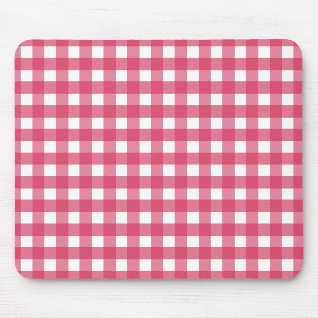 Cerise gingham musmatta (Framsidan)