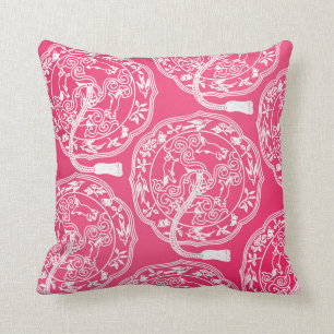 cerise orientalisk konstdesigndekorativ kudde