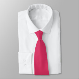 Cerise Rosa Gömt Initialer Solid Färg Neck Tie Slips