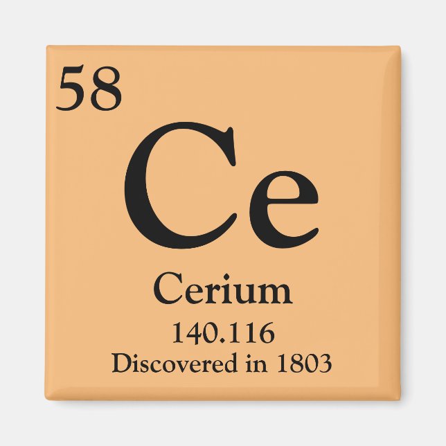 Cerium Periodic Bord Magnet (Framsidan)